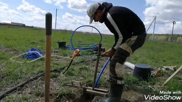 Абиссинская скважина гидробурением от А до Я. Пошаговое видео - step by step