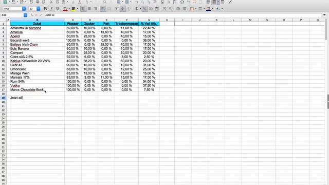 04 Zutatenliste in Libre Office alphabetisch sortieren смотреть онлайн