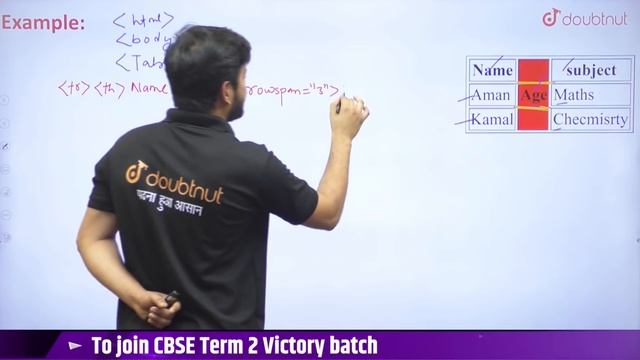 CBSE Term 2 Class 10th Computer Application | Tables In HTML | TD And It's Attributes | Doubtnut смотреть онлайн