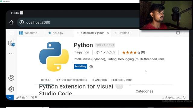 How to install Python On VS Code Android | Visual Studio Code Server | 2023 #coding смотреть онлайн
