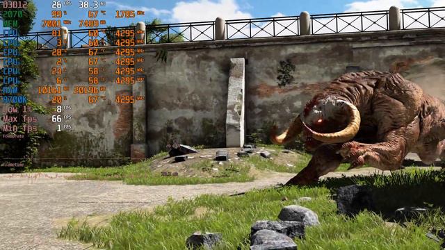 Serious Sam 4 RTX 2070 8 GB + I7 8700K 24GB DDR4 FPS Test