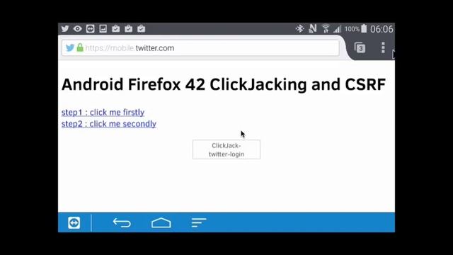 [CVE-2017-5394] Firefox for Android: Addressbar Spoofing , ClickJacking Vulnerabilities смотреть онлайн
