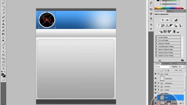 How to Create A Website Layout In Adobe Photoshop смотреть онлайн