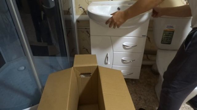 ?Установка раковины с тумбой. ? Часть 1. ? Неожиданный сюрприз. смотреть онлайн