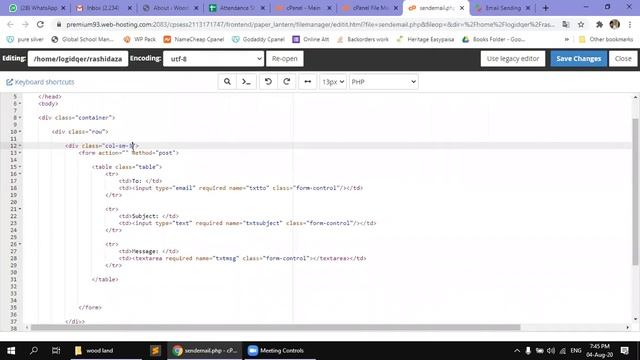 PHP Send Email смотреть онлайн