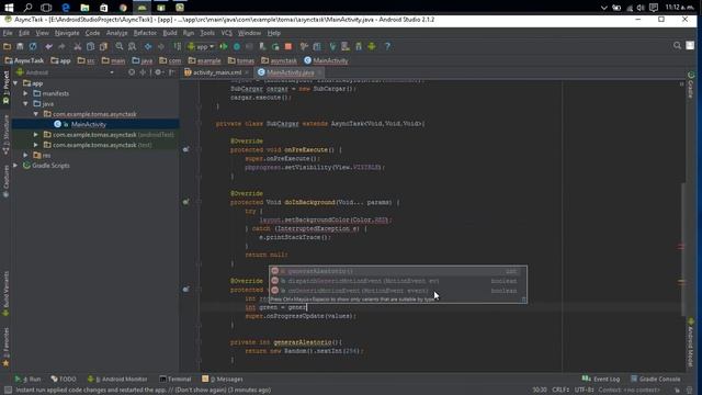 Android Studio tutorial Español 2.6 - Funcionamiento AsyncTask смотреть онлайн