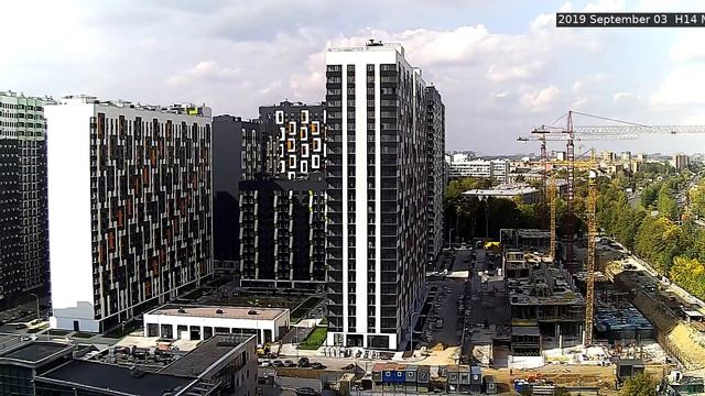 Стройка ЖК Летний сад (1 камера) 03 сентября 2019 г смотреть онлайн