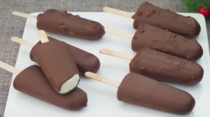 ЭСКИМО  МОРОЖЕННОЕ ДОМА и ЗИМОЙ и ЛЕТОМ в ШОКОЛАДЕ