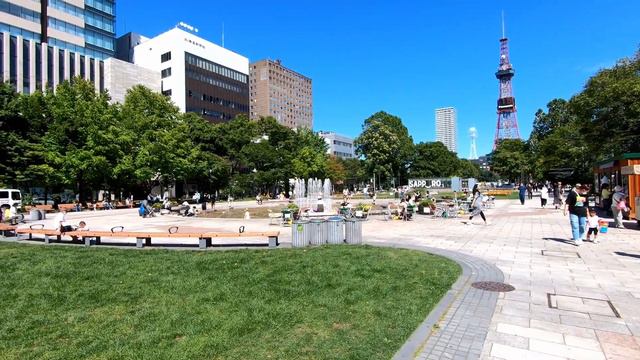 Японія. Walking In Hokkaido, Japan. Sapporo Odori Park. ORANGE Ua