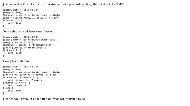 Find if date is less than 7 days from now (2 Solutions!!) смотреть онлайн