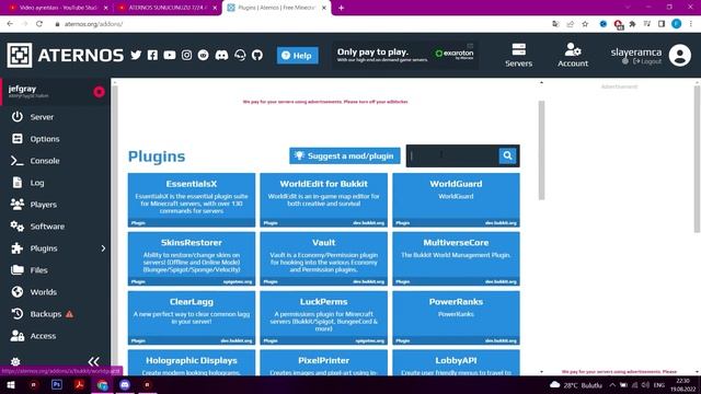How to Make ATERNOS Server 24/7 ALWAYS ONLINE For FREE ! New METHOD 2022 ! смотреть онлайн