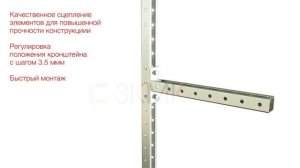 С - образный STRUT профиль от производителя 41х41, 41х21. Страт - монтажная система.