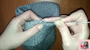 Как сделать отворот на шапке, если его нет | довязываем фиксированный фабричный отворот шапки