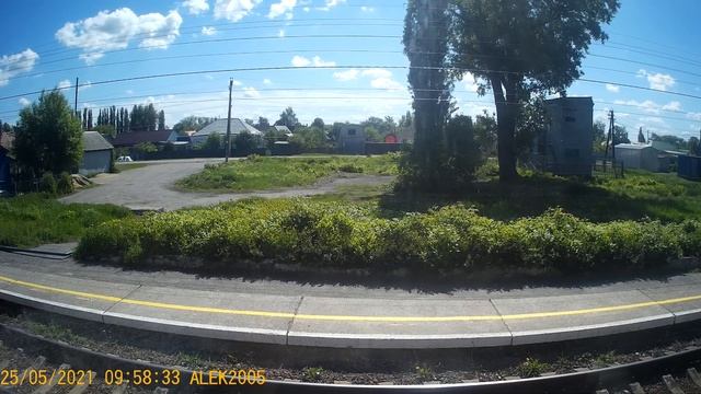 Поездка скорых поездов №126 Новороссийск - Москва, прибытие и отправление Усмань