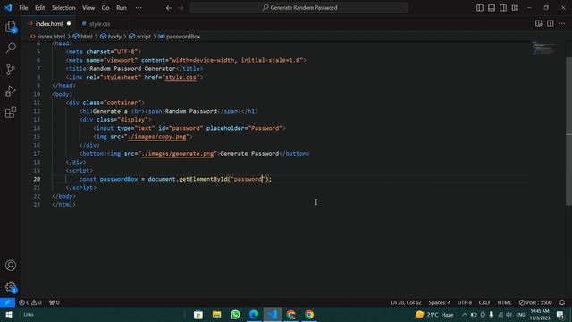 How To Generate a Random Password Using JavaScript | Password Generator JavaScript Project смотреть онлайн