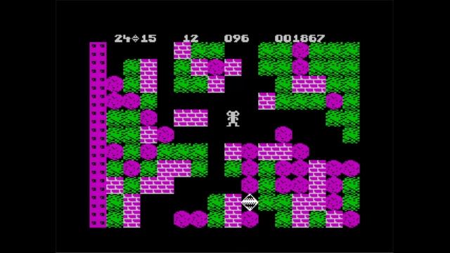 Boulder Dash (ZX Spectrum, 1984, First Star Software/Dalali Software/Front Runner/Mirror Soft) смотреть онлайн