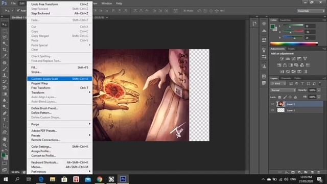 How to resize an image for Youtube Channel Art using Photoshop (2020) смотреть онлайн