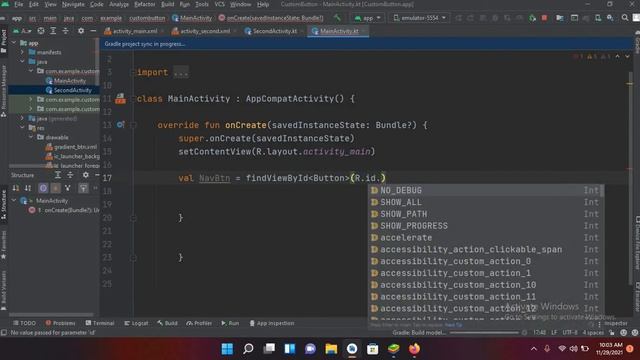 How to make button open a new activity | Open a new activity with button click [ Kotlin ] смотреть онлайн