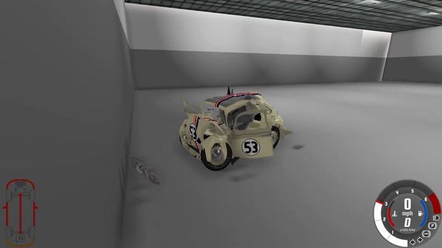 VolksWagen Beetle 53. Crash Test and Destruction. E NCAP. #1 смотреть онлайн