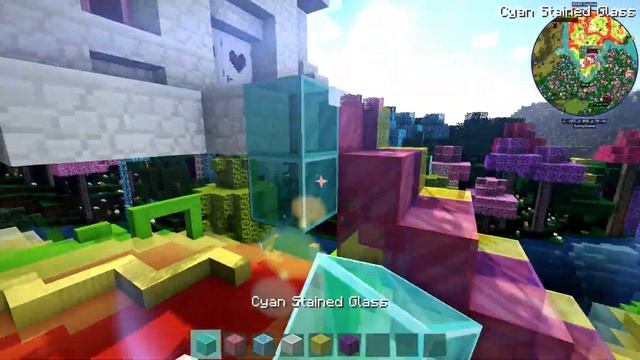EASY KAWAII CASTLE PORTAL | MINECRAFT RAINBOW SPEED BUILD Tutorial смотреть онлайн