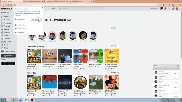 How To Can We Send You Notifications On This Computer ? ON ROBLOX смотреть онлайн