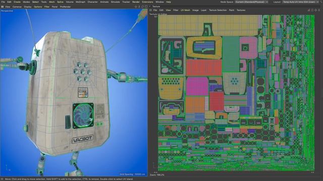 Cinema 4D S22: Automatic UVs смотреть онлайн