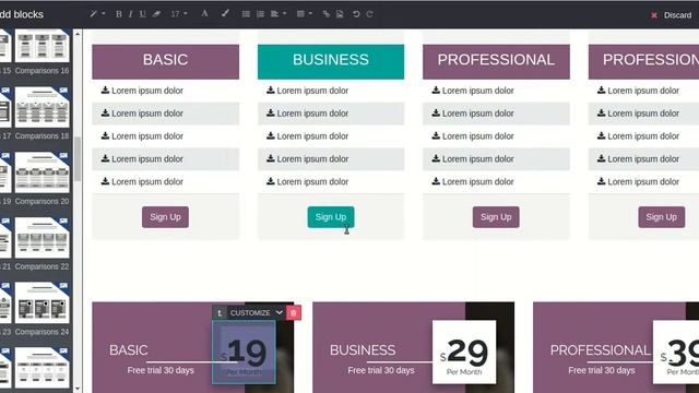 Comparison Snippets Odoo, Comparison Blocks Odoo смотреть онлайн