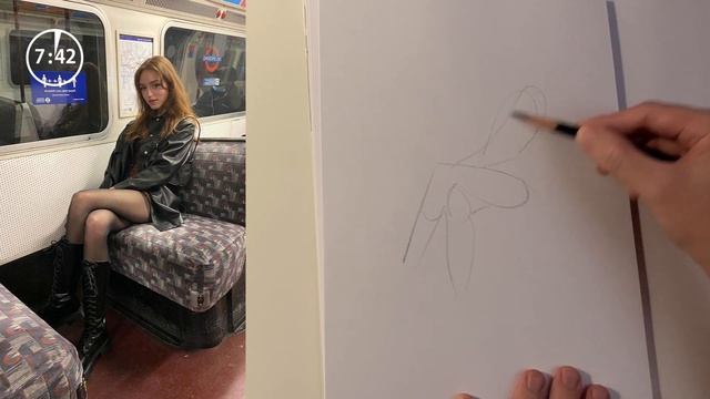 Gesture Drawing #60 - Person in a chair (Sketch with me) смотреть онлайн