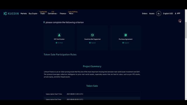 Kucoin Token Sale как принять участие в токенсейле . Обзор Kucoin Launchpad.
