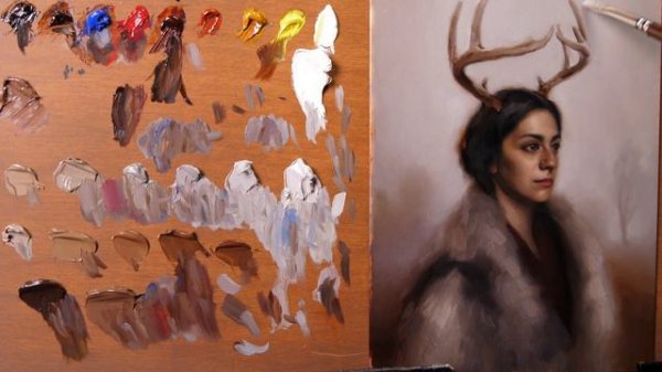 Artemis, a glance at the painting process