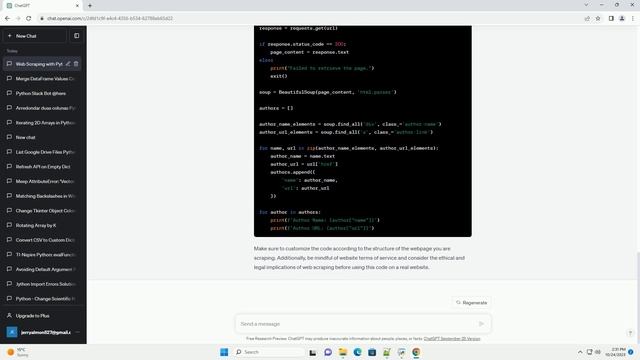 how to scrape author name and author url from a webpage using python смотреть онлайн