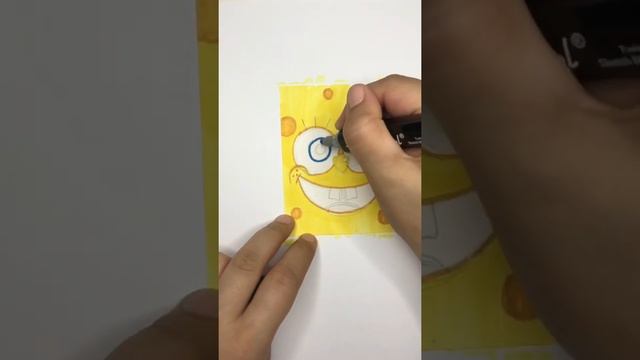 Спанч Боб. Открытка своими руками. Рисунок Спанч Боба смотреть онлайн