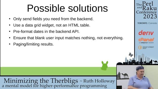 Minimizing the Therbligs: for higher-performance programming - Ruth Holloway - TPRC 2023 смотреть онлайн