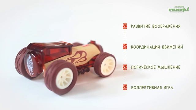 Деревянная игрушка машинка "Bruiser" HAPE Китай (бамбук) смотреть онлайн
