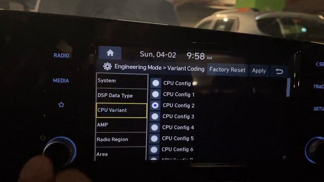 Opțiuni Engineering Mode Hyundai Elantra CN7 2022