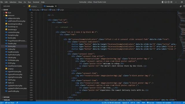 Develop a carousel for homepage using Bootstrap and JavaScript смотреть онлайн