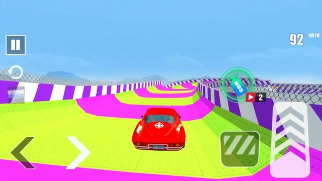 Monkey Drives a Stunt Car - Formula and Porsche Car Sim - Android Gameplay смотреть онлайн