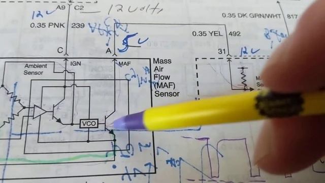 how to test MASS AIR FLOW SENSOR FROM WIRING DIAGRAM EXPLANATION смотреть онлайн