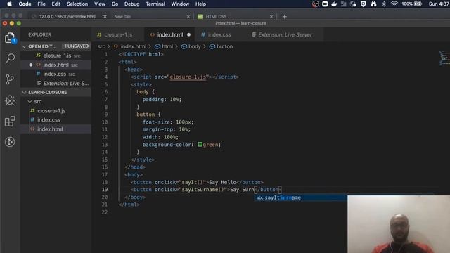 Javascript function closure MDN смотреть онлайн