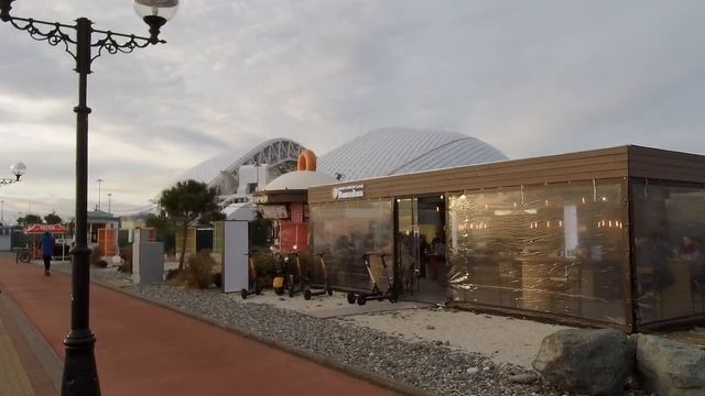 Имеретинская набережная зимой. Адлер, набережная олимпийского парка в январе..mp4 смотреть онлайн