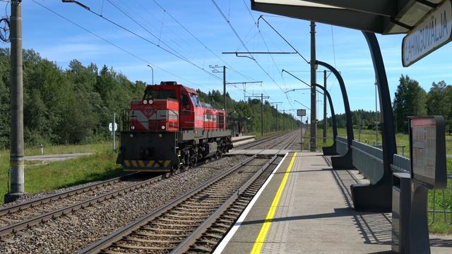 Тепловоз ТЭМ ТМХ - 073 + тифон / TEM TMH - 073 with great horn смотреть онлайн