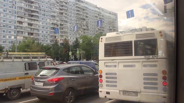 От Липецкой улицы - едем в 6-й микрорайон Загорья на магистральном автобусе смотреть онлайн