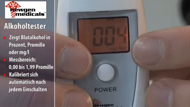 newgen medicals Alkoholtester mit LCD-Display смотреть онлайн