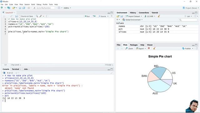 How to make Pie chart in R | RStudio | смотреть онлайн