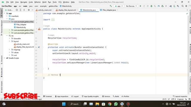 How to Retrieve All Docx Files from Device in Android Studio | Java | смотреть онлайн