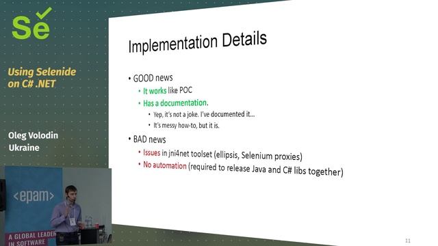 Using Selenide on C# .NET (Oleg Volodin, Ukraine) смотреть онлайн