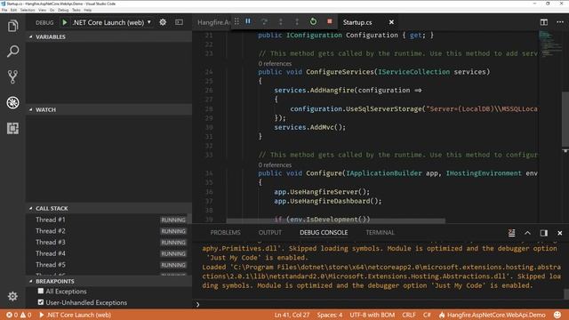 Running Background Tasks in ASP.NET Core (HANGFIRE) смотреть онлайн