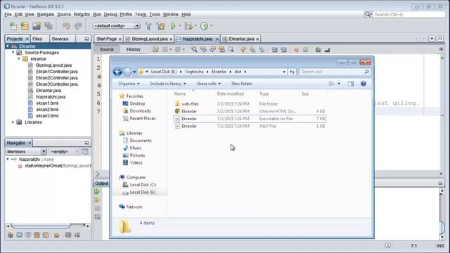 JavaFX da FGI yasash 110 Netbeans da Java loyihalardan EXE va MSI kengaytmali fayl yasash смотреть онлайн