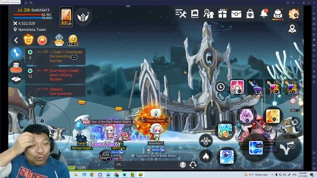Maplestory m - ARK preview and Equipment prep 10K golden Apple draw livestream смотреть онлайн