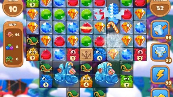 Загадочный Остров 52 уровень [Сокровища Пиратов бонусный мир] - Mystery Island Level 52